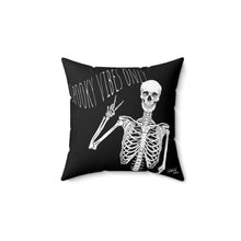 Load image into Gallery viewer, "Spooky Vibes Only" Dual Print, Faux Suede Pillow
