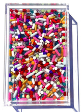 Load image into Gallery viewer, "Full Spectrum" Lucite Vanity Tray, 11x7"