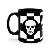Load image into Gallery viewer, "Smiley Skulls" 11oz Black Mug
