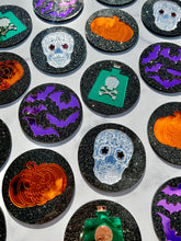 Load image into Gallery viewer, "Sugar Skull" Mosaic Mirror Coaster Set