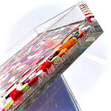 Load image into Gallery viewer, "Full Spectrum" Lucite Catchall Tray, 4x4"