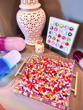 Load image into Gallery viewer, "Full Spectrum" Lucite Serving Tray, 12x12"