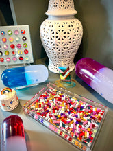 Load image into Gallery viewer, "Full Spectrum" Lucite Vanity Tray, 11x7"