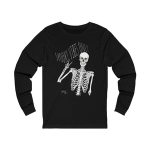 "Spooky Vibes Only" Jersey Long Sleeve Tee