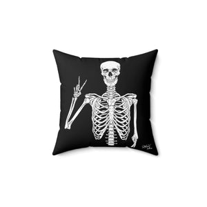 "Spooky Vibes Only" Dual Print, Faux Suede Pillow