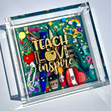 Load image into Gallery viewer, NEW Teacher/School Themed 4x4” Catchall Tray