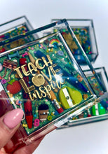 Load image into Gallery viewer, NEW Teacher/School Themed 4x4” Catchall Tray