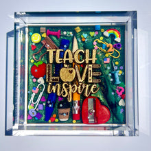 Load image into Gallery viewer, NEW Teacher/School Themed 4x4” Catchall Tray