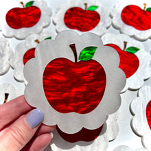 Load image into Gallery viewer, Scalloped Apple Coaster Set / Teacher Gift