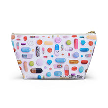 Load image into Gallery viewer, Colorful Pill Grid Accessory Pouch w T-bottom