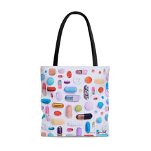 Load image into Gallery viewer, Colorful Pill Grid Tote Bag