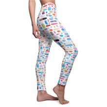 Load image into Gallery viewer, Rainbow Pill Grid Women&#39;s Leggings