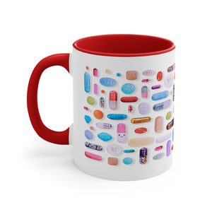 Mulit-Colored Pill Grid Mug